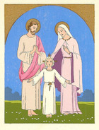 The Holy Family in Golden Arch