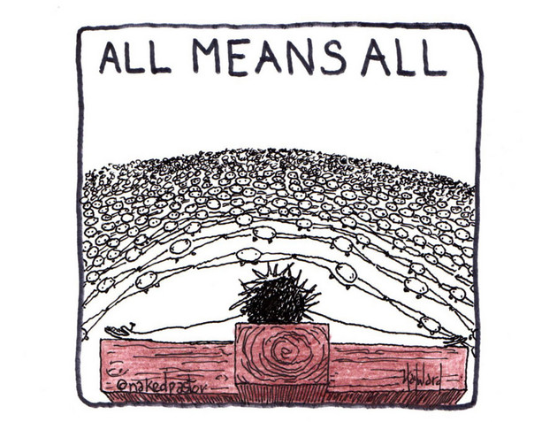 All Means All, David Hayward Sacred Art Pilgrim