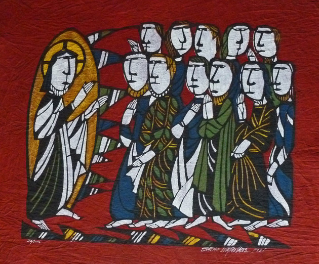 The Risen Christ on the Mountain, Sadao Watanabe Sacred Art Pilgrim