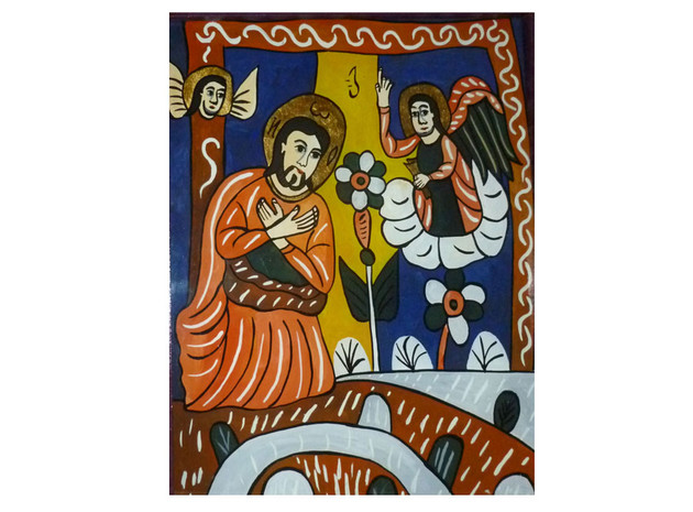 Christ in Gethsemane, Adriana Vasile Sacred Art Pilgrim