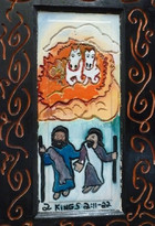 Praying and Preaching Door (detail)