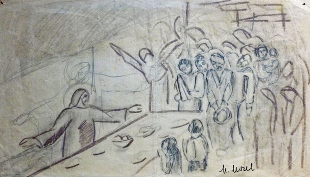 The Parable of the Great Banquet, Maurice Morel Sacred Art Pilgrim
